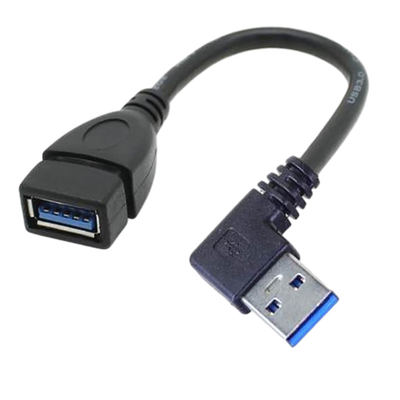 cable de datos de la carga por USB 2.4A, la derecha PARA ARRIBA abajo del cable de fuente de alimentación izquierdo de la extensión del ángulo
