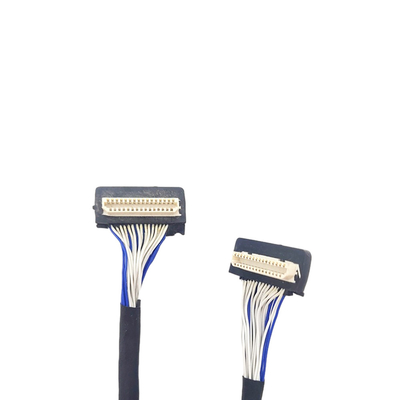 Cable de encargo de DF9 31pin LVDS, tipo del conector de la echada de Flex Coaxial Cable 1m m