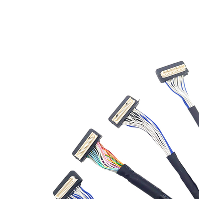 Cable de encargo de DF9 31pin LVDS, tipo del conector de la echada de Flex Coaxial Cable 1m m