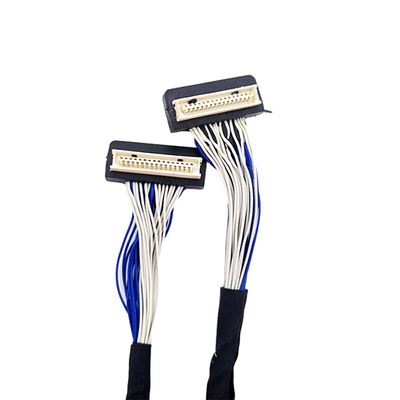 Cable de encargo de DF9 31pin LVDS, tipo del conector de la echada de Flex Coaxial Cable 1m m