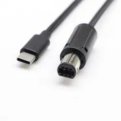 varón trenzado de Cable Type C USB 2,0 del regulador de los 2m Gamecube al varón 6pin