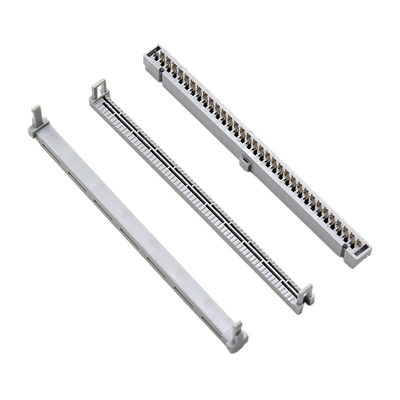 64 contacto Gray Insulation For Flat Cable del conector del Pin 2,54 milímetro IDC solo
