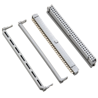 64 contacto Gray Insulation For Flat Cable del conector del Pin 2,54 milímetro IDC solo
