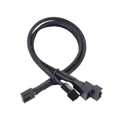 2.54mm Pitch Amp Conector de cables ensamblajes de aluminio de papel blindado de alambre arnés para PC ventilador