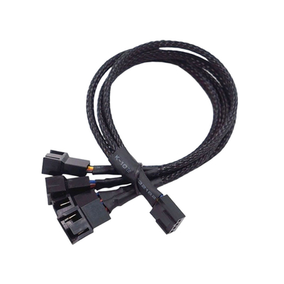 2.54mm Pitch Amp Conector de cables ensamblajes de aluminio de papel blindado de alambre arnés para PC ventilador
