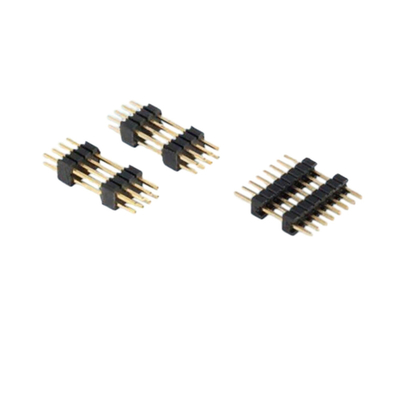 Conector de PCB Flash de oro de 2.0 mm Pitch a través del encabezado del pin de agujero de 2.54 mm Pitch Male