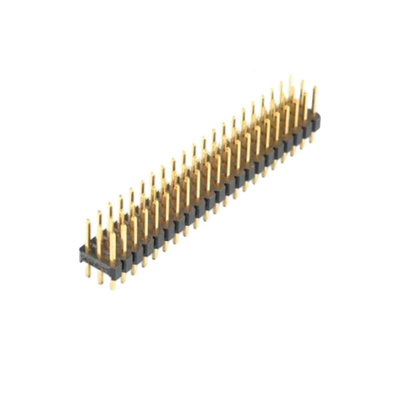 Conector de PCB Flash de oro de 2.0 mm Pitch a través del encabezado del pin de agujero de 2.54 mm Pitch Male