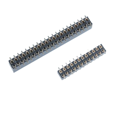 fila dual 4P del conector del PWB de SMT Pin Header de la echada de 1.27m m a 60P THT