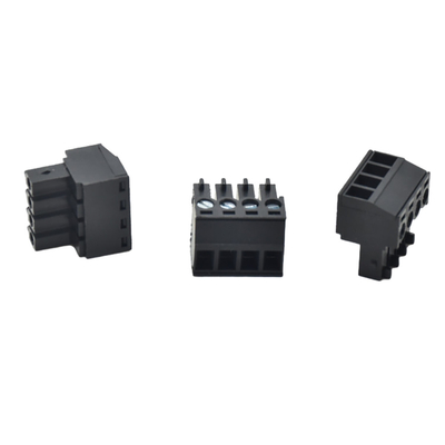 Color negro 3.50mm Pitch Mueble de conector de cable femenino masculino para el hogar