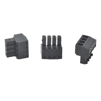 Color negro 3.50mm Pitch Mueble de conector de cable femenino masculino para el hogar