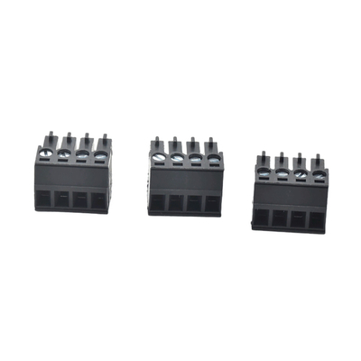 Color negro 3.50mm Pitch Mueble de conector de cable femenino masculino para el hogar