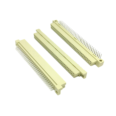 Din41612 2.54mm Pitch DIN conector 48 pines femenino 3 filas tipo de toma de corriente C a través del agujero de la bandeja vertical de embalaje