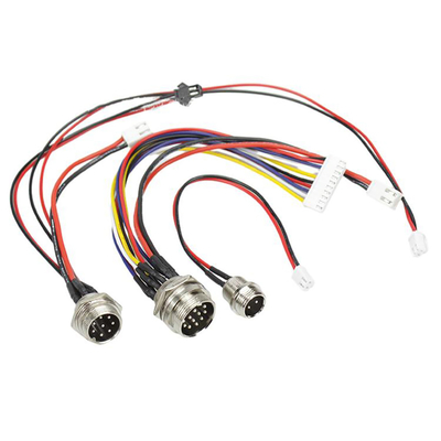 Conector M16 ensamblaje de cable a prueba de agua hombre y mujer derecho delantero montado arnés de cableado