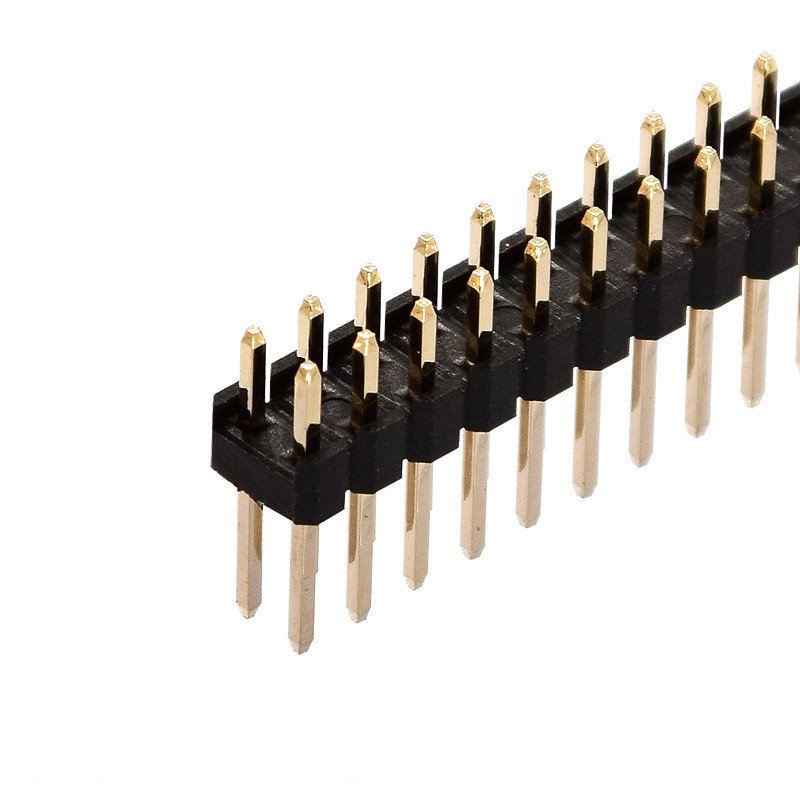 La fila doble plástica imprimió los conectores de la placa de circuito, echada SMD Pin Header de 2.54m m