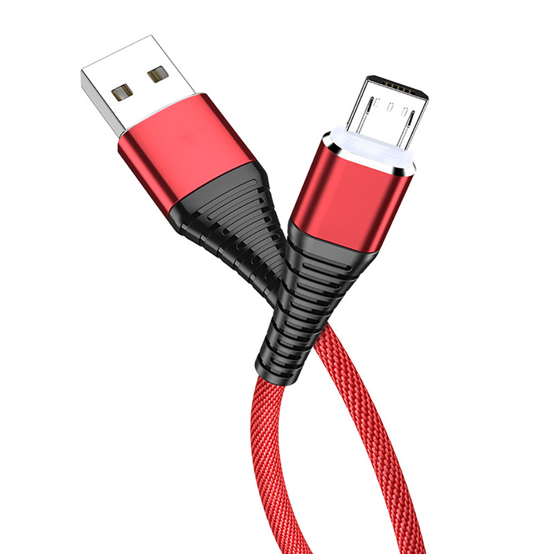 Los datos trenzados de nylon de la carga por USB de la capa telegrafían los 3Ft 2.4A para Mp3 Mp4