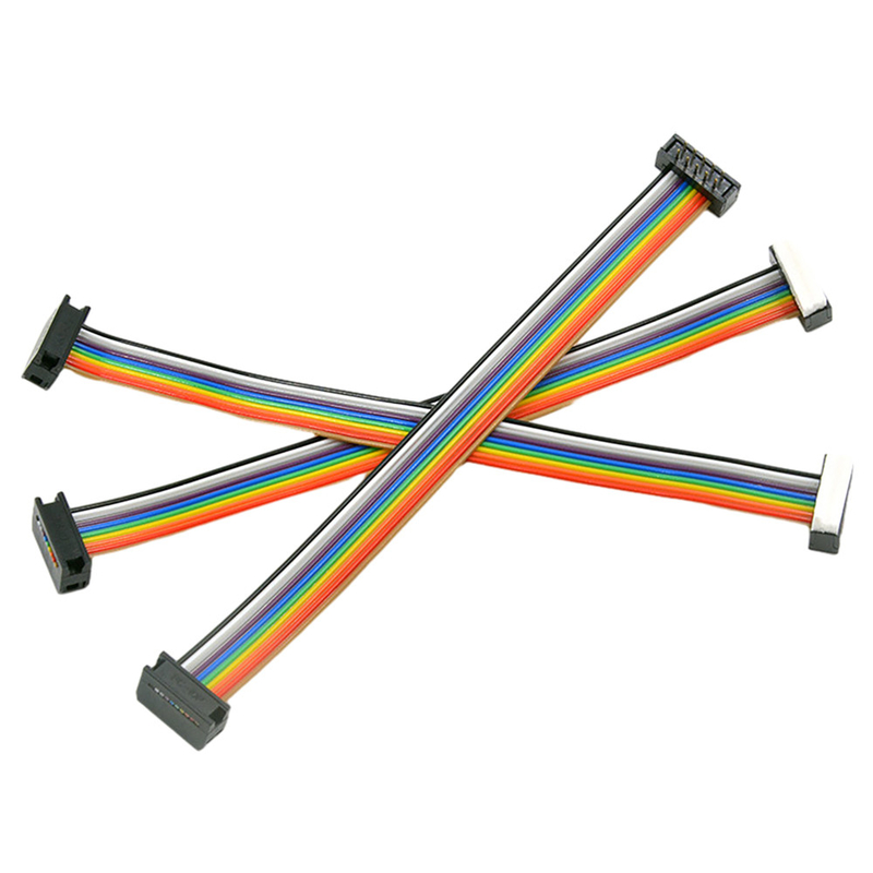 Asamblea de cable multicolora de cinta de la echada de 1,27 milímetros para la automatización industrial