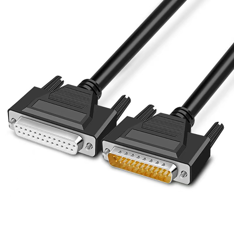 El varón al serial del enchufe masculino Rs232 telegrafía los 3ft con el conector sub de DB9 DB15 DB25 D