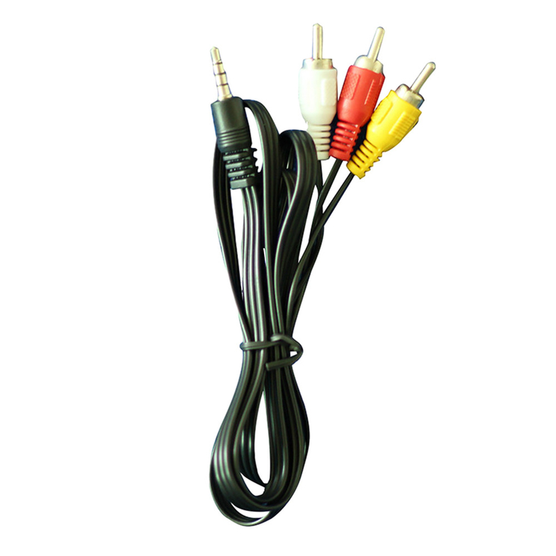Color blanco amarillo rojo DC 3.5m m de los cables audios/video de 1 metro para el VCR de la TV