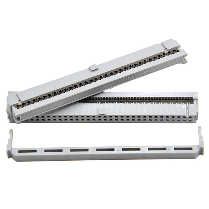 64 contacto Gray Insulation For Flat Cable del conector del Pin 2,54 milímetro IDC solo